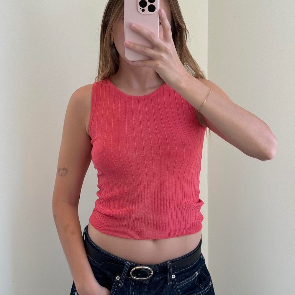 Vintage Coral Pink Tank Top